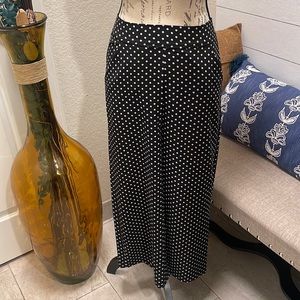 Max Studio Polka Dot Wide Legged Pants (XS)